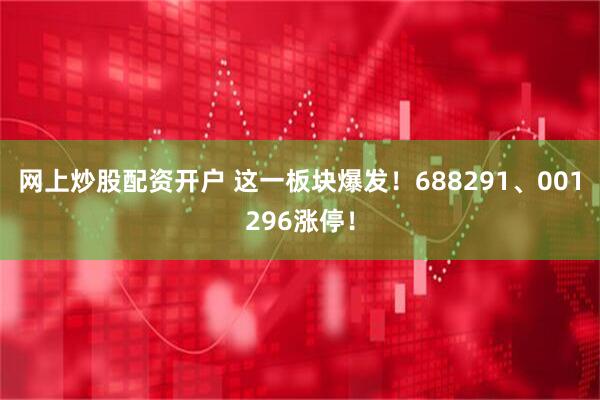 网上炒股配资开户 这一板块爆发！688291、001296涨停！